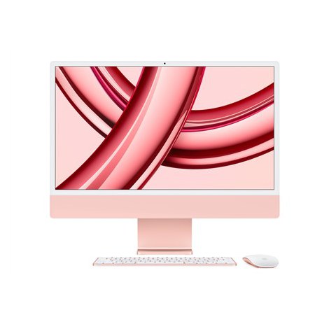 Apple iMac 24" 4,5 tys. Retina, procesor Apple M3 8C, karta graficzna 10C/8 GB/256 GB SSD/różowy/SWE Apple